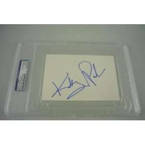  KELLY PRESTON signed index card slabbed PSA/DNA Sports 