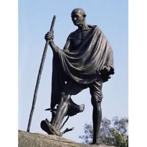 Mahatma Gandhi, the Eleven Statues, Delhi, India Premium Photographic 