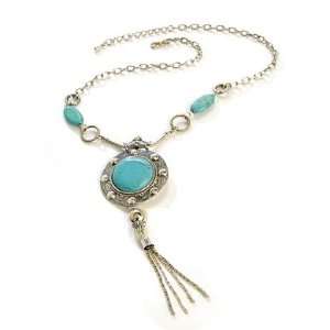 Marie Osmond Collection Small Turquoise Stone Necklace