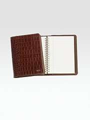  Graphic Image Personalized Croco Leather Notebook 