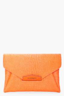 Givenchy Orange Antigona Envelope Clutch for women  