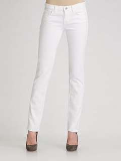 Brand   Skinny Leg Petite Jeans/White    