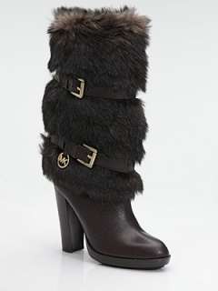 MICHAEL MICHAEL KORS   Carly Faux Fur & Leather Boots    