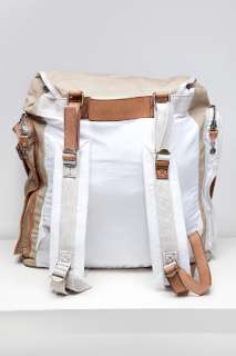 Diesel Black Gold Ecletic White Backpack for men  