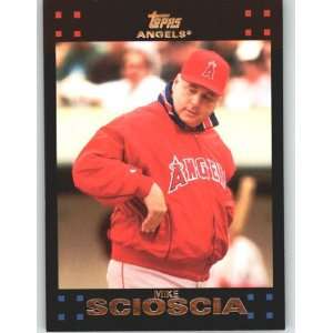  2007 Topps RED BACK #247 Mike Scioscia MG   Los Angeles 