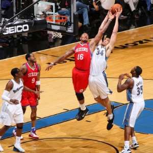  Philadelphia 76ers v Washington Wizards JaVale McGee and 