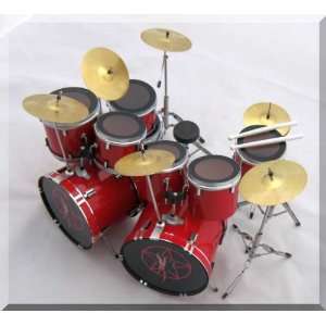  NEIL PEART RUSH Miniature Mini Drum Set Drumset FOR 