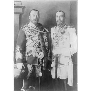  Czar Nicholas II of Russia,King George V of England