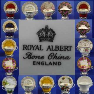   Royal Albert English Bone China Tea Cup & Saucer Sets Good Selection