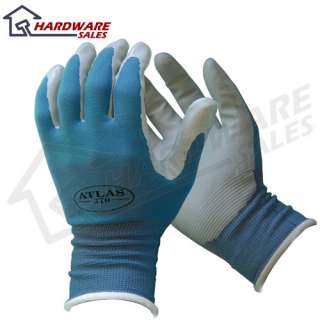 ATLAS Fit 370 Teal Thin Nitrile Gloves Small 6 Pair  