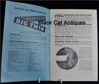Evinrude Big Twin 25HP Owners Boat Manual #25012 25013  