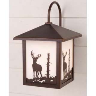 NEW 1 Light Rustic Deer Outdoor Wall Lamp Lighting Fixture, Burnished 