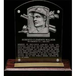 Roberto Clemente HOF Plaque Etched Acrylic Desk Top Plaque