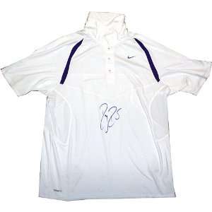 Roger Federer Nike Purple Stripe Game Model Shirt