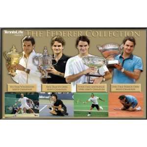 Roger Federer Lamina Framed Poster Print, 36x23