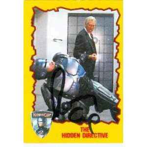 Ronny Cox Autographed/Hand Signed trading card Robocop