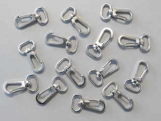 50 Silver Metal Swivel Clasps Snap Clips Finding H82  