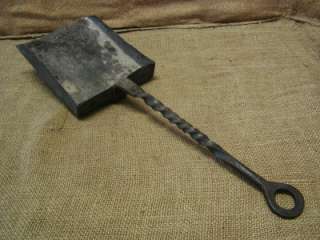 Vintage Hand Forged Fire Coal Shovel  Antique Old Iron  