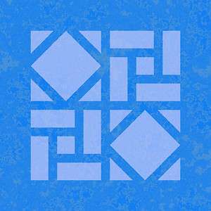 Geometric Pattern Stencil Great for walls & floor 0287  