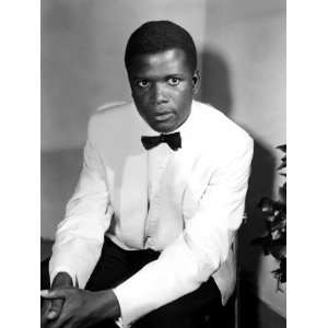 Sidney Poitier, on the Set for the Film Mark of the Hawk, 1957 