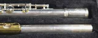  Silver DC PRO JAZZ Series open hole flute w/gold lip/Selmer kit  