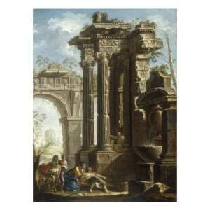 com Capriccio of Classical Ruins with the Death of St Francis Xavier 