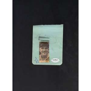  Steve ONeill 1920 Indians Tigers signed album page JSA 