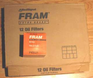   oil filters total of 12 brand new Fram PH3531 Extra Guard oil filters