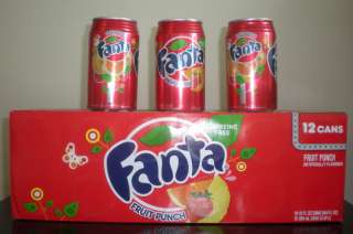 FANTA FRUIT PUNCH~HAWAII~LOT OF 12 CANS  