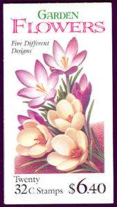 US #BK234 BOOKLET GARDEN FLOWERS  