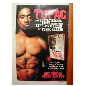  Tupac Shakur Poster 2 Pac 2Pac Before I Wake Face Shot 
