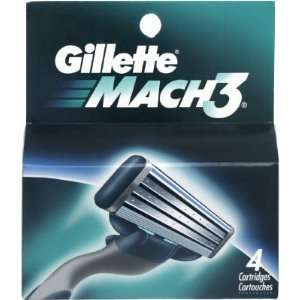 Gillette MACH3 REFILL 4 Cartridges NIB  