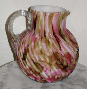 Stevens and Williams English Art Glass Water Pitcher  