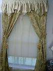 RIO gold 5pc 60x90 pair panel with attached valance items in BARGAIN 