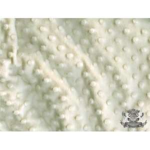  Minky Cuddle Dimple Dot IVORY Fabric By the Yard 