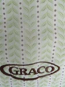 Graco SnugRide Infant Car Seat Cover & Canopy Set * Green/Brown  