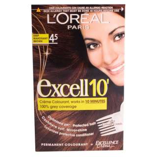 Oreal Excell 10 Minute Creme Hair Colour Colourant 4.5 Deep Mahogany 