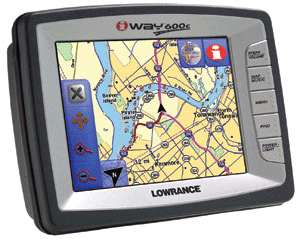 Lowrance iWay 600C 5 inch Portable GPS and Marine Navigator and 