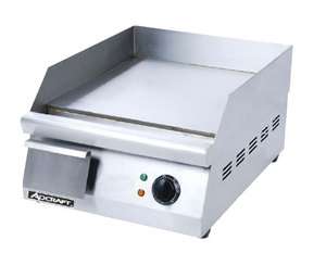 Adcraft GRID 16 Commercial 16 Flat Grill, New Griddle 120V, Stainless