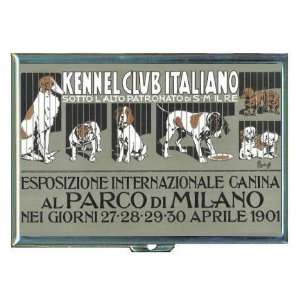Dog 1901 Italy Kennel Club ID Holder, Cigarette Case or Wallet MADE 