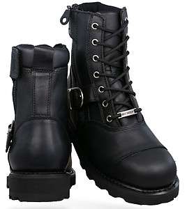 NEW HARLEY DAVIDSON WOMENS LEGEND BOOTS BLACK LEATHER SIZE 9.5  