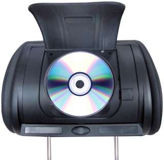 Adjustable Hideaway Headrest 7 TFT Video Monitor W/Built In DVD/USB 