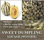 Squash seeds (Winter)   SWEET DUMPLING ~~Sweet & Tasty~