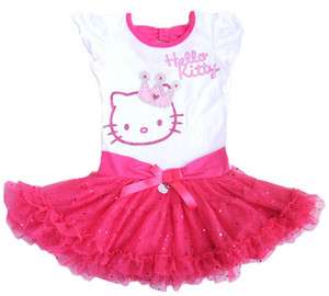 NEW Sanrio Princess Hello Kitty Girls Tutu Dress Size 2T 6X *Minor 