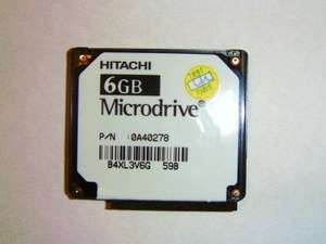 HITACHI 6GB Microdrive  