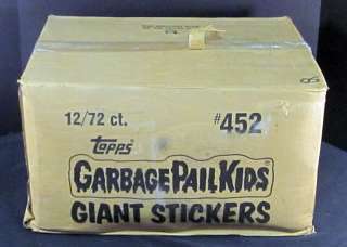 1986 Topps GPK Garbage Pail Kids Giant Stickers Case 12 Boxes  