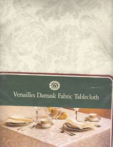 NEW VERSAILLES DAMASK FABRIC TABLECLOTH 52 X 70 OBLONG  