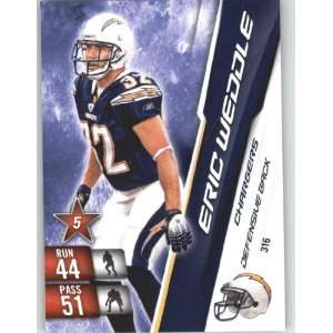 2010 Panini Adrenalyn XL #316 Eric Weddle   San Diego Chargers 
