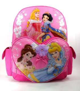 Backpack DISNEY PRINCESS NEW Pink Blossom School Bag 15  