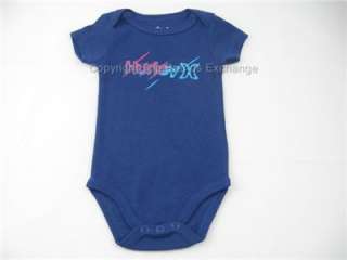 Hurley Infant Blue White Bodysuits 5 Pack 3 6 9 months Romper Onesie 